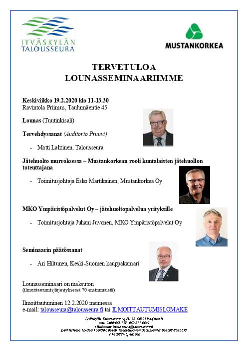 Lounasseminaari 19.2.2020